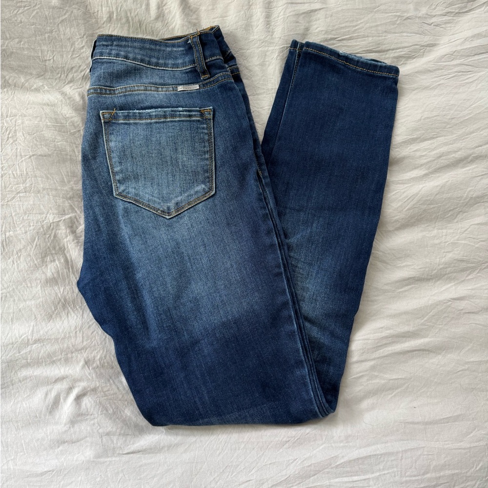 Kancan Button Front Skinny Jeans